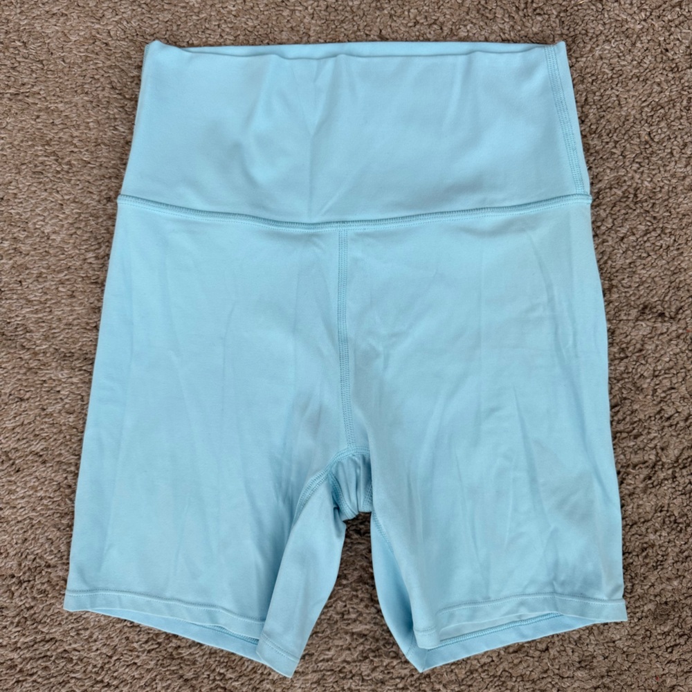 Light Blue Biker Shorts